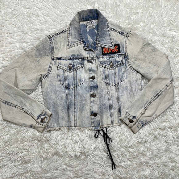 AC⚡️DC  DENIM JACKET US • SMALL - Picture 8 of 9